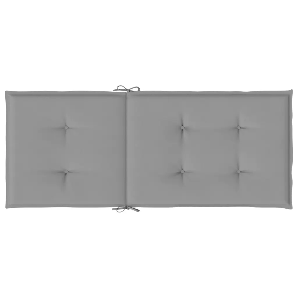 Cuscini per Sedie 2 pz | Cuscini per sedie Grigi 120x50x3 cm in Tessuto