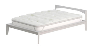 Topper 1 Piazza e Mezzo Francese Trapuntato 800 gr/mq con Elastici Wellness Aloe