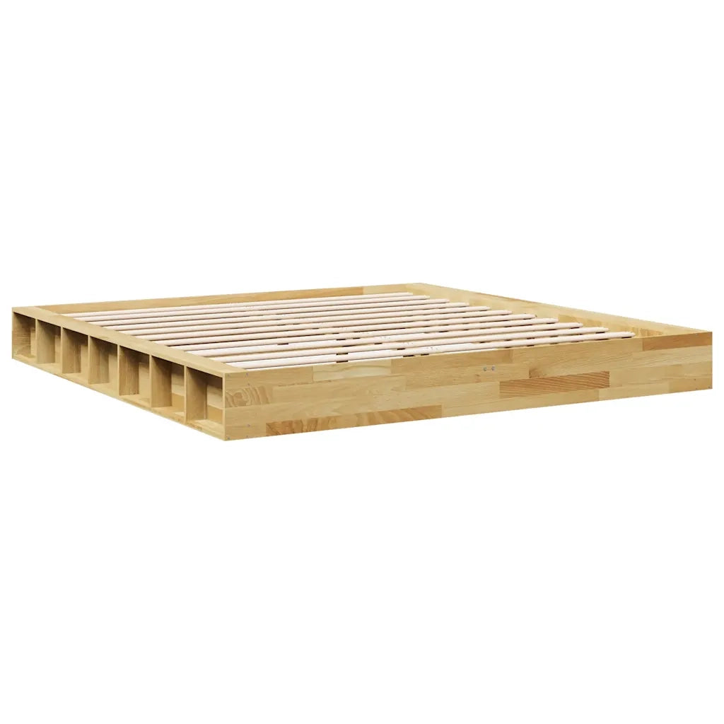 Struttura Letto Senza Materasso 180x200 cm in Legno di Rovere 3324126