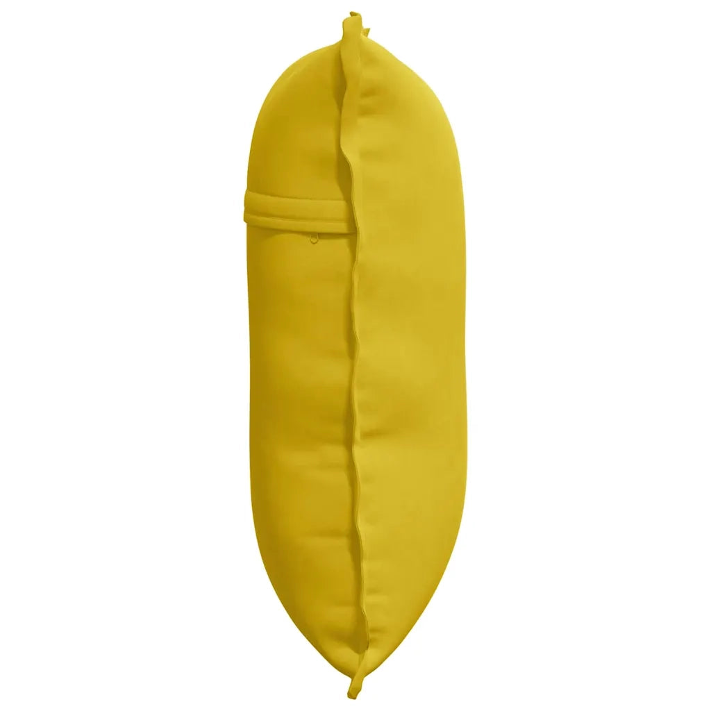Cuscino per Schiena Giallo 60 x 50 cm Tessuto in Cords 42014682