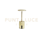 LAMPADA DA TAVOLO RICARICABILE LED LIBERTY ORO 2W 300LM 3000K DIMMERABILE IP44 10X22CM