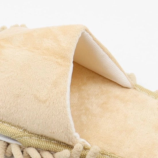 Pulitore di Pavimento Multifunzionale - Fibra Microvelluta - Calze Rimovibili - Lavabile in Macchina - Soffice e Comfortevole - Ideale per Pulizie Rapide - Pantoflle da Pulizia