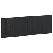 Testiera da Muro ARNHEM Nero Legno ingegnerizzato 896726
