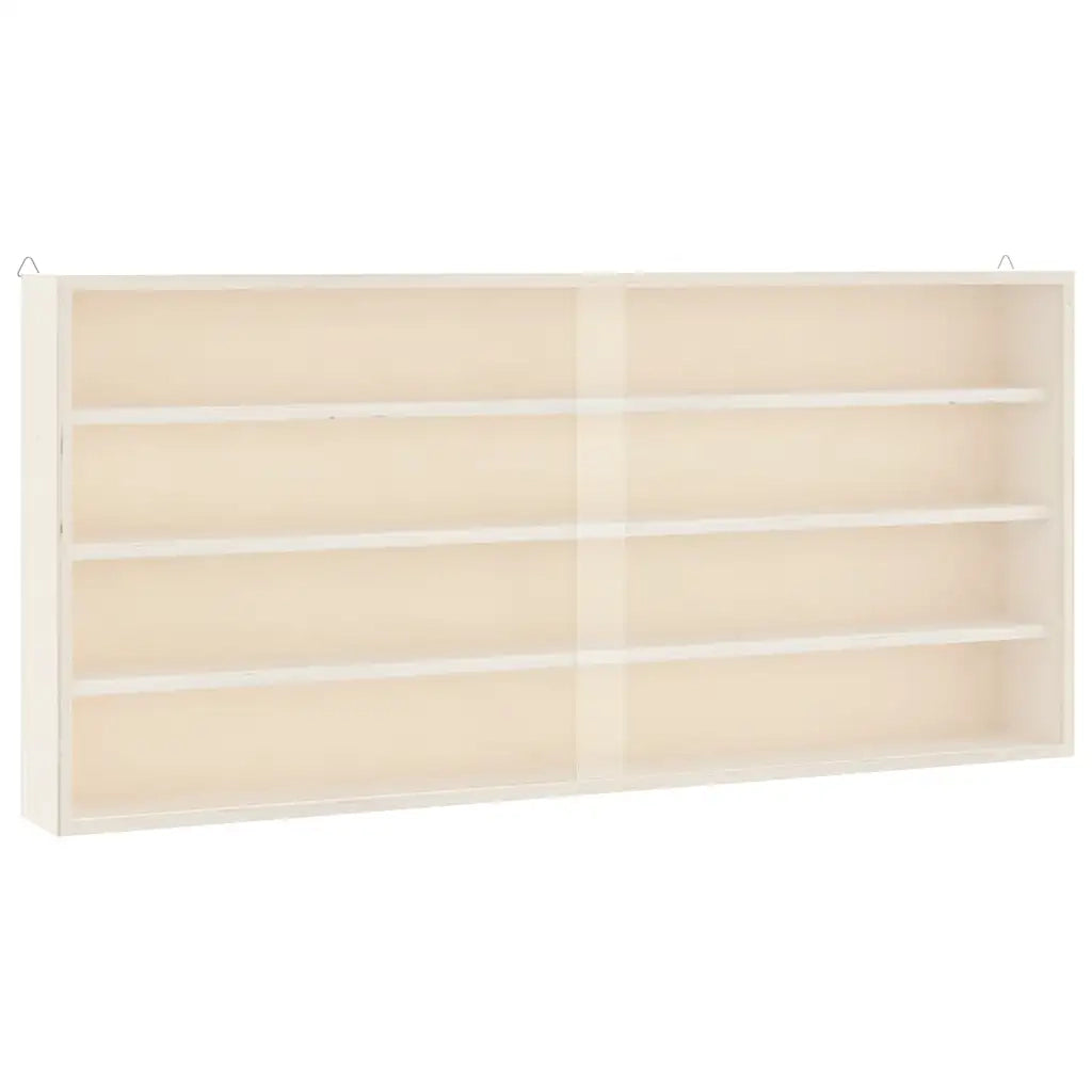 vidaXL Teca da Collezione in Legno con Porte 80x8,5x37 cm