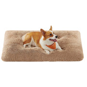 Cesta per cani divano letto per animali domestici imbottitura morbida cuscino per cani lavabile in lavatrice 110 x 73 cm marrone 12_0006804