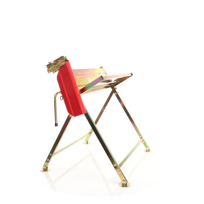 Cavalletto taglialegna per motosega pieghevole con guida copribarra