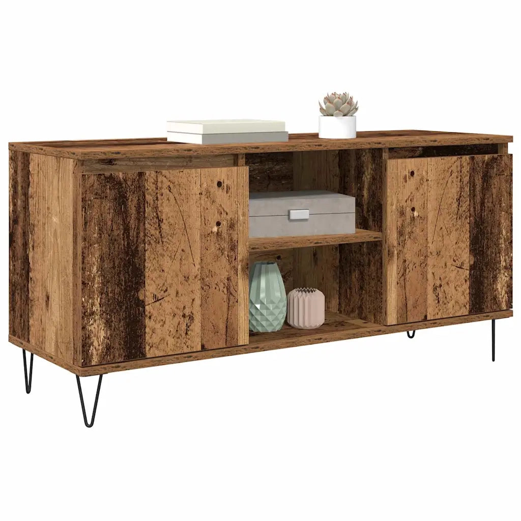 Mobile TV-Credenza per TV-Console TV Legno vecchio 104 x 35 x 50 cm Legno multistrato 484145