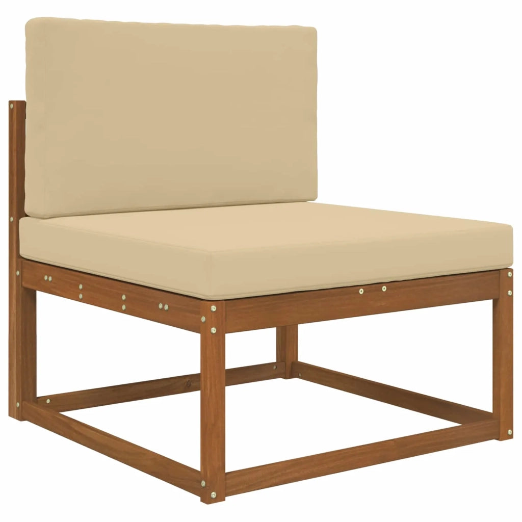 Cuscino per divano da esterno 2 pcs Beige Poliestere 900832