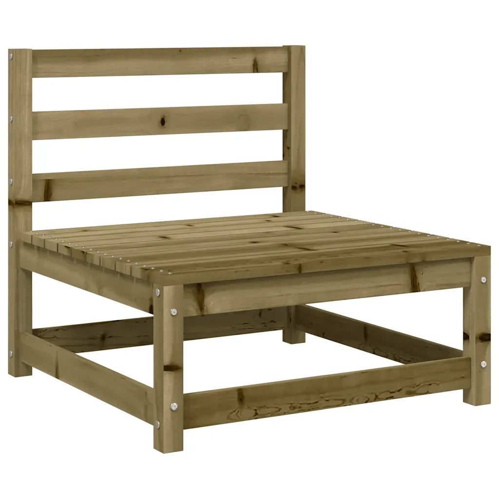 Divano Giardino Senza Braccioli Cuscini Legno Pino Impregnato 838084