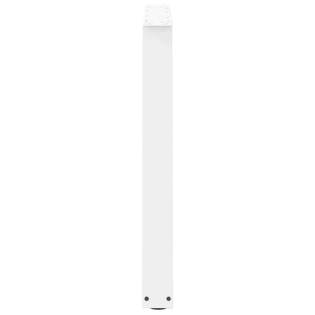 Set di 3 gambe per tavolo da pranzo a forma di V 100 x 72-73,3 cm design moderno con livello regolabile acciaio bianco 02_0056885