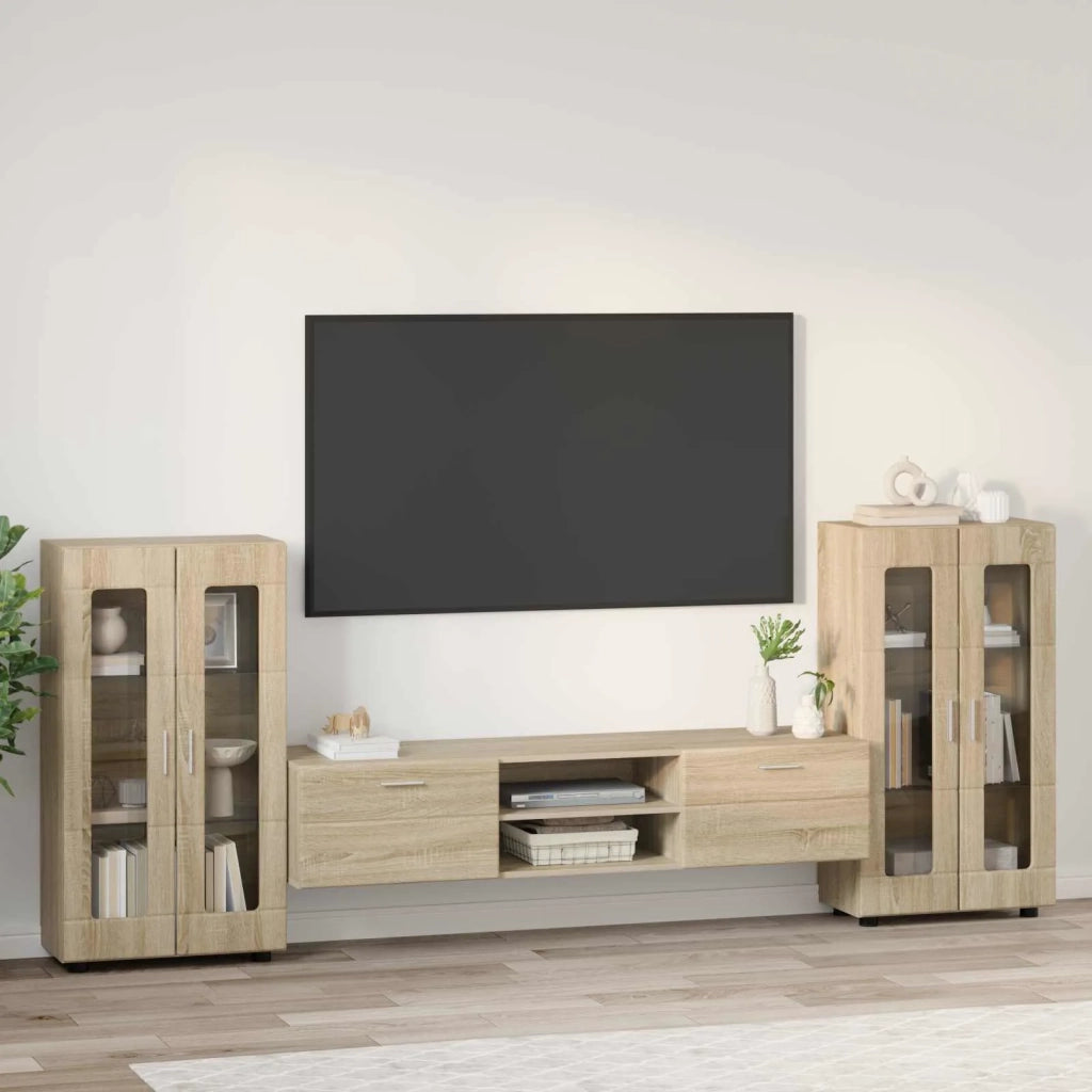 Set mobile TV FLORIN 3 pcs Rovere Sonoma Legno multistrato 3397936