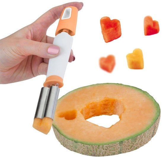 Decorazione a forma di cuore in metallo per biscotti
