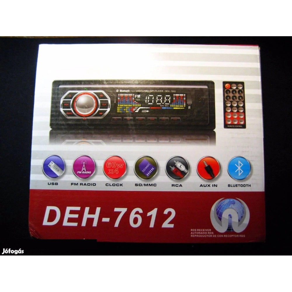 Trade Shop - Stereo Auto Bluetooth Autoradio Vivavoce Radio Fm Mp3 Usb Aux Sd Card 45w X 4 -