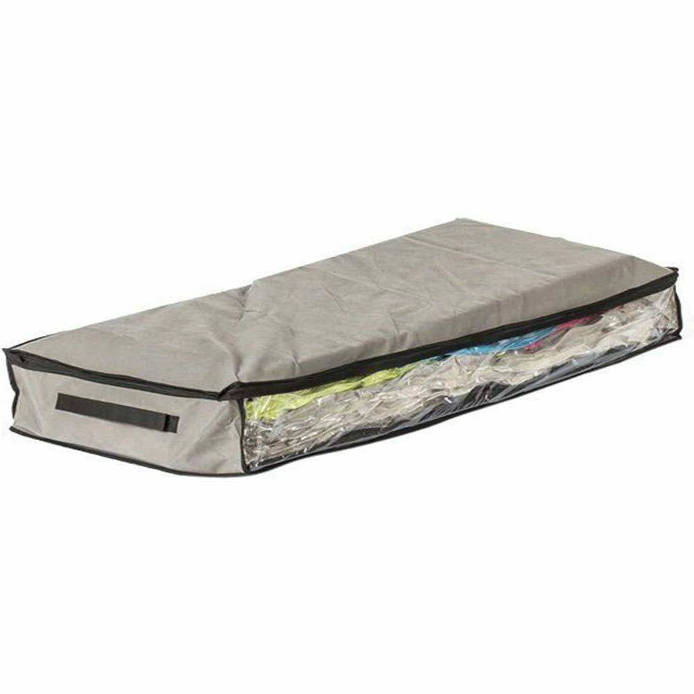 Trade Shop - Contenitore Salvaspazio Sottoletto Tessuto Cambi Stagione Coperte Vestiti 105x45cm -