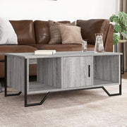 Tavolino da Salotto-Tavolino da soggiorno-Tavolo Grigio Sonoma 100x51x40cm Legno Multistrato 826186