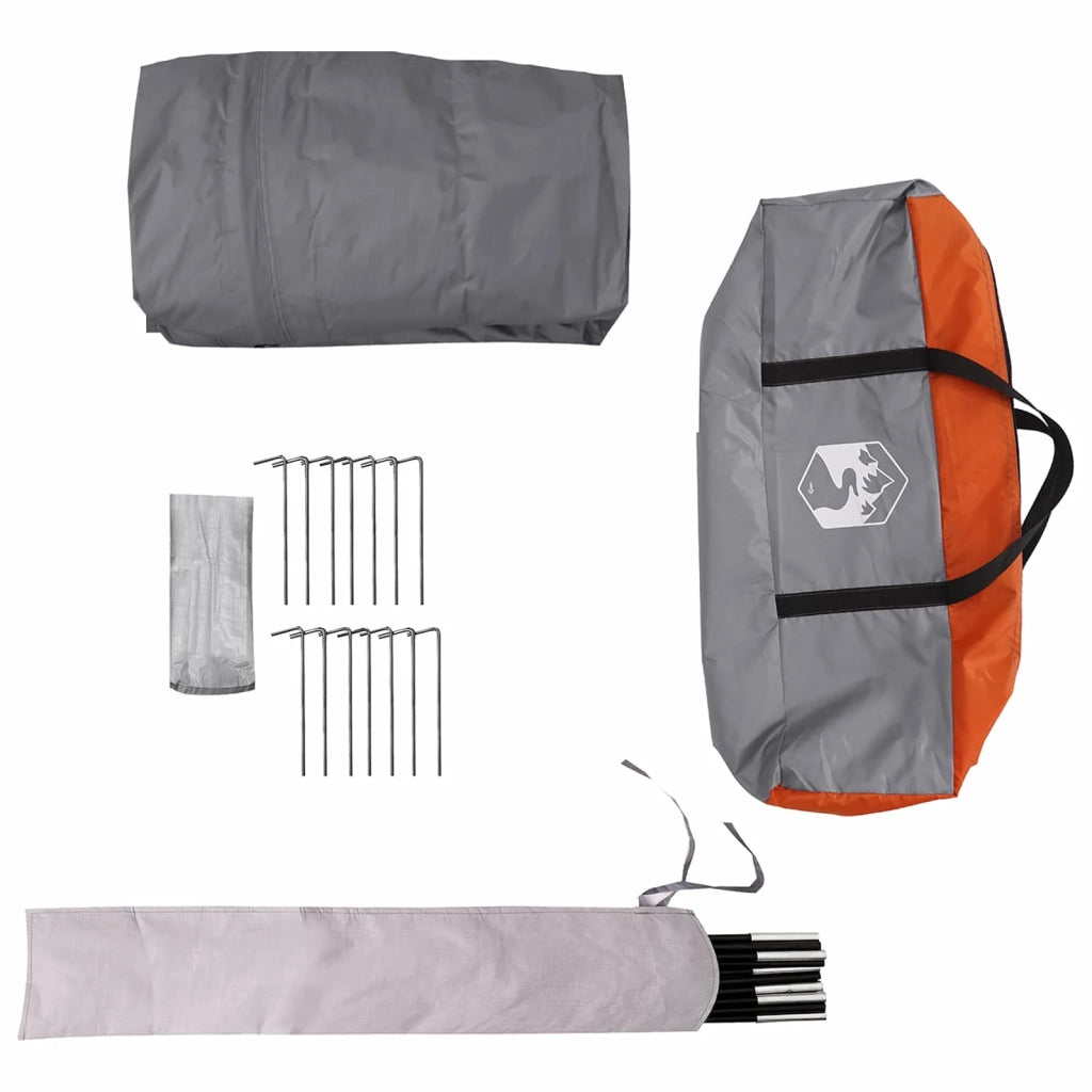 Tenda a baldacchino impermeabile Grigio e arancione 42042212