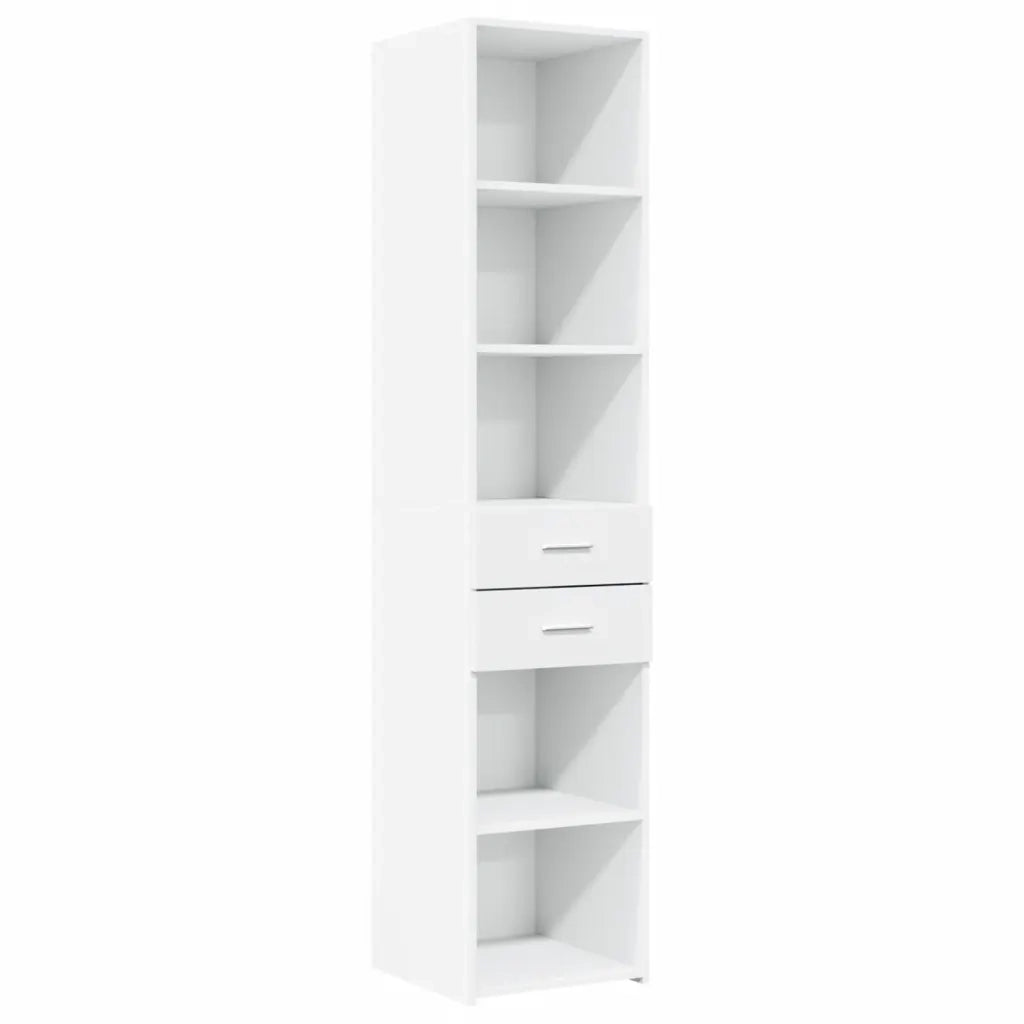 Credenza | Madia | Buffet da pranzo | Armadio da pranzo Bianca 40x42,5x185 cm in Legno Multistrato