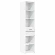 Credenza | Madia | Buffet da pranzo | Armadio da pranzo Bianca 40x42,5x185 cm in Legno Multistrato
