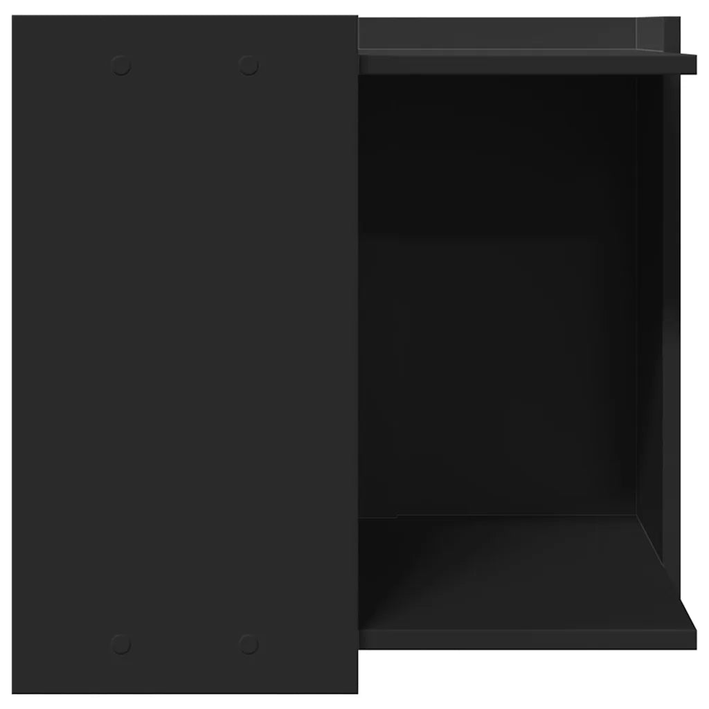 Recinto per Lettiera per Gatti Nero 53x53x51 cm in Truciolato