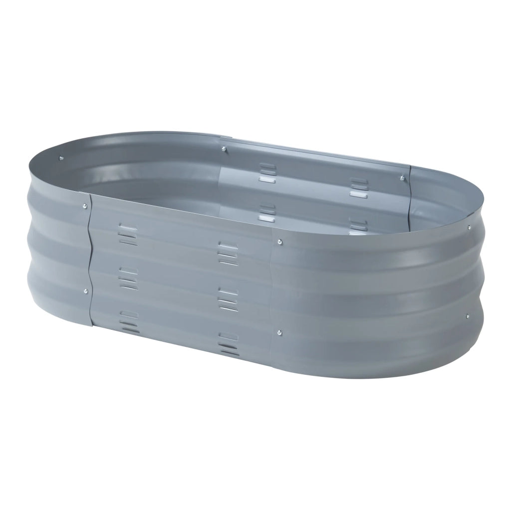 Fioriera rialzata acciaio zincato 90 x 50 x 25 cm antracite 03_0009506
