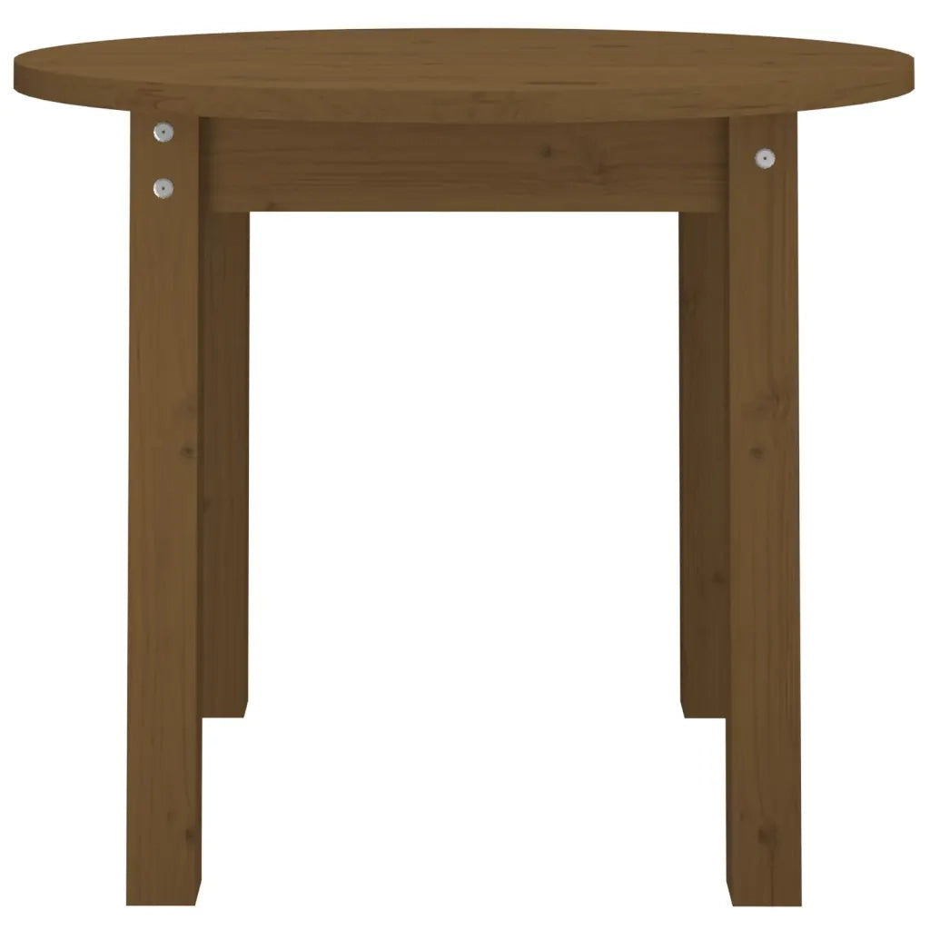 Tavolino da Salotto Miele Ã˜ 55x45 cm in Legno Massello di Pino cod mxl 24926