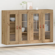 Armadi a muro 2 pcs Rovere Artigianale 69,5x34x90 cm Legno ingegnerizzato