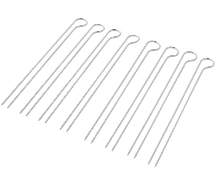 Weber 6320 set 8 pezzi spiedini per barbecue