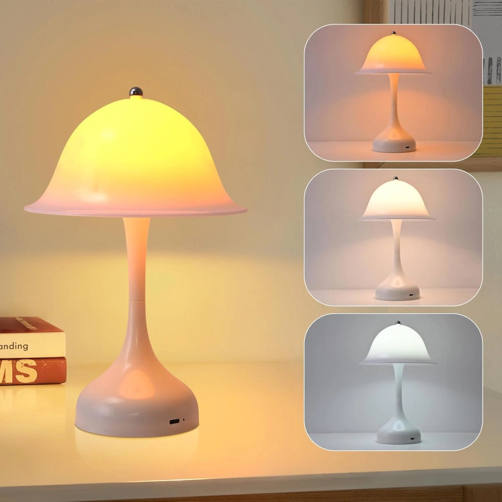 ZMH Lampada da tavolo LED USB ricaricabile dimmerabile per camera letto