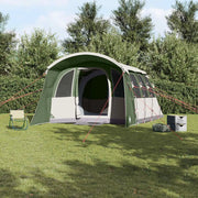 Tenda Familiare con tetto-Tenda da campeggio Verde e Bianco 576 x 325 x 213 cm