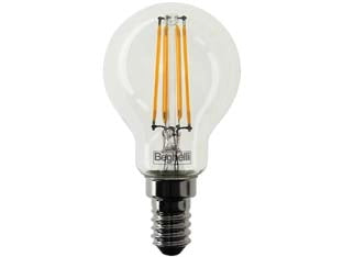 LAMPADA FILO LED SFERA ZAFIRO E14- - 4W - 4000  °K naturale - 470 lm - 45x84h - 2 blister BEGHELLI
