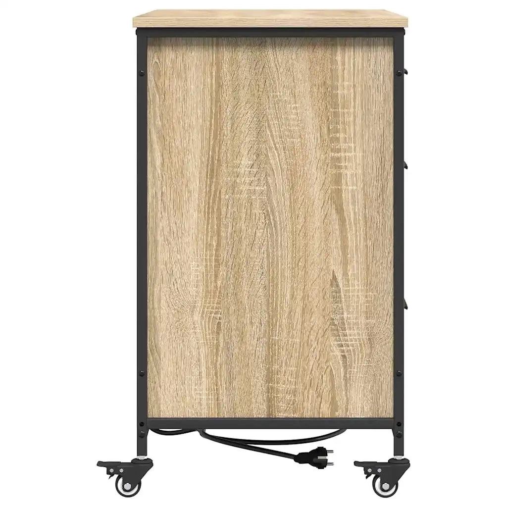 Cabina con Stazione di Ricarica Rovere Sonoma 76 x 41 x 72 cm 859836