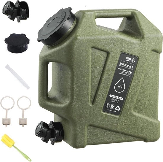 Contenitore d'acqua da campeggio - 11/12/18/25L Portatile con rubinetto per esterno - Carrello festa pesca camper