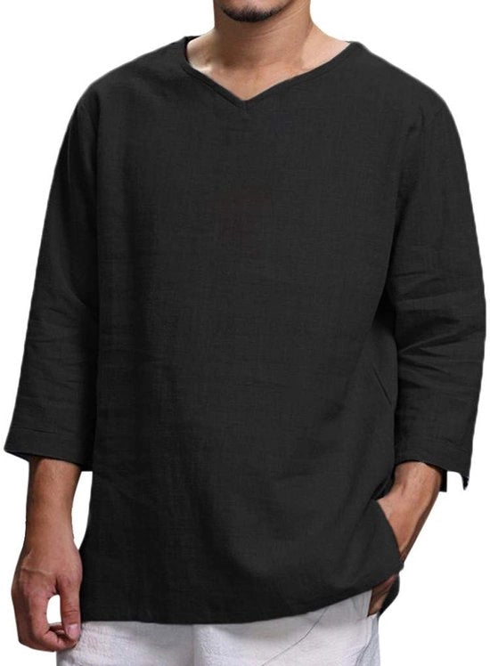 Overhemda uomo classico - tessuto di cotone - occasioni formali - stile estivo - sportivo - materiale duraturo - overhemd