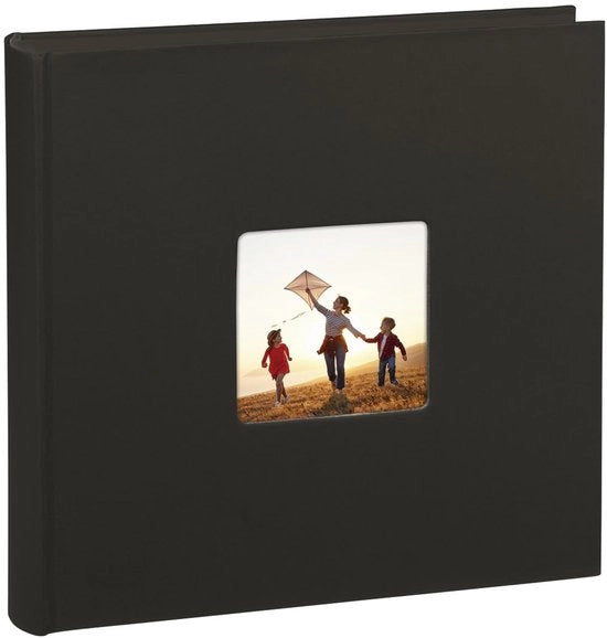 Album fotografico grande - 100 fogli - nero - 30 x 30 cm