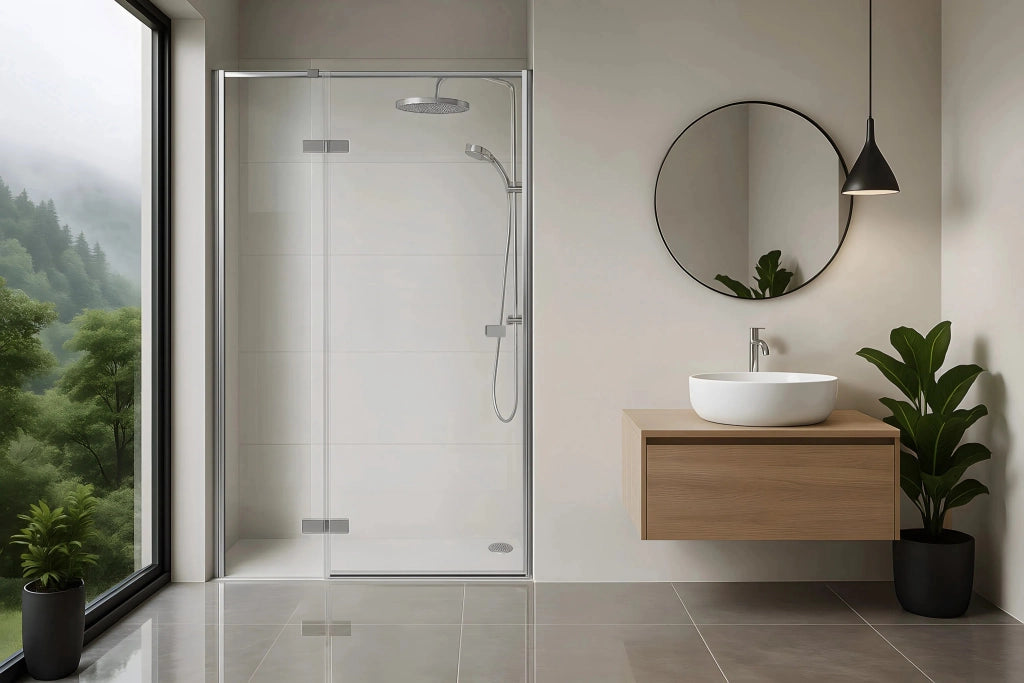Porta Doccia Rea Atlas 80 Chrome sinistra