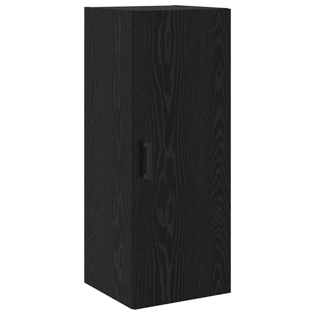 Credenza Rovere Nero 34,5 x 34 x 180 cm Legno multistrato