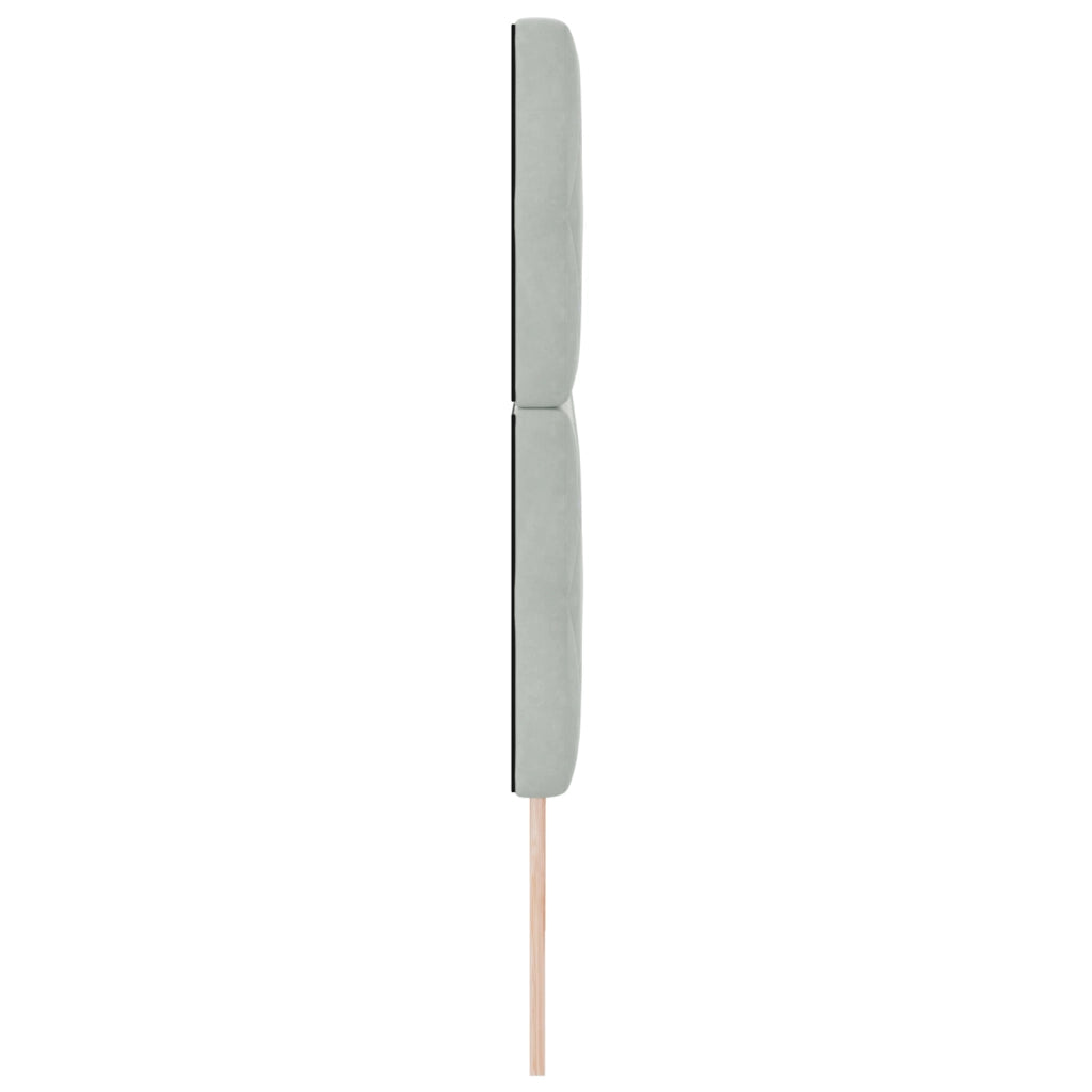 Testata LED grigia chiaro  100 cm Velluto