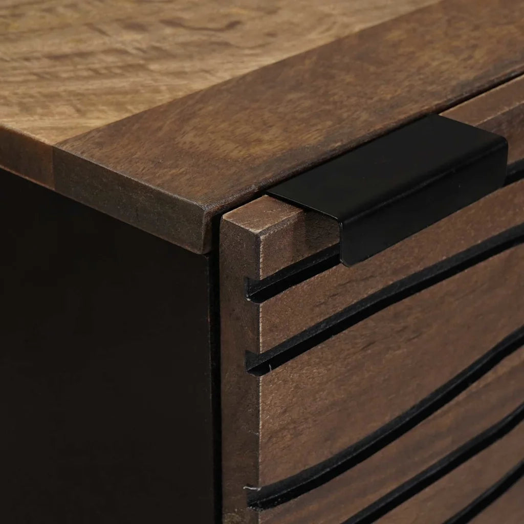 Credenza | Madia | Buffet da pranzo | Armadio da pranzo Marrone 40 x 33 x 110 cm legno massello di mango
