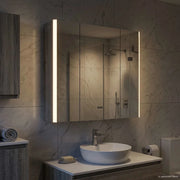 Mobiletto per specchio da bagno Grigio Sonoma 889252