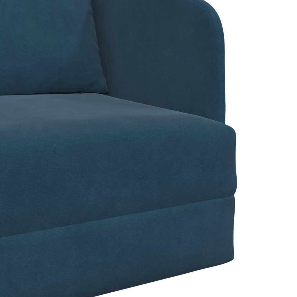 Divano letto Blu 65 x 80 x 83 cm Velluto 4106647