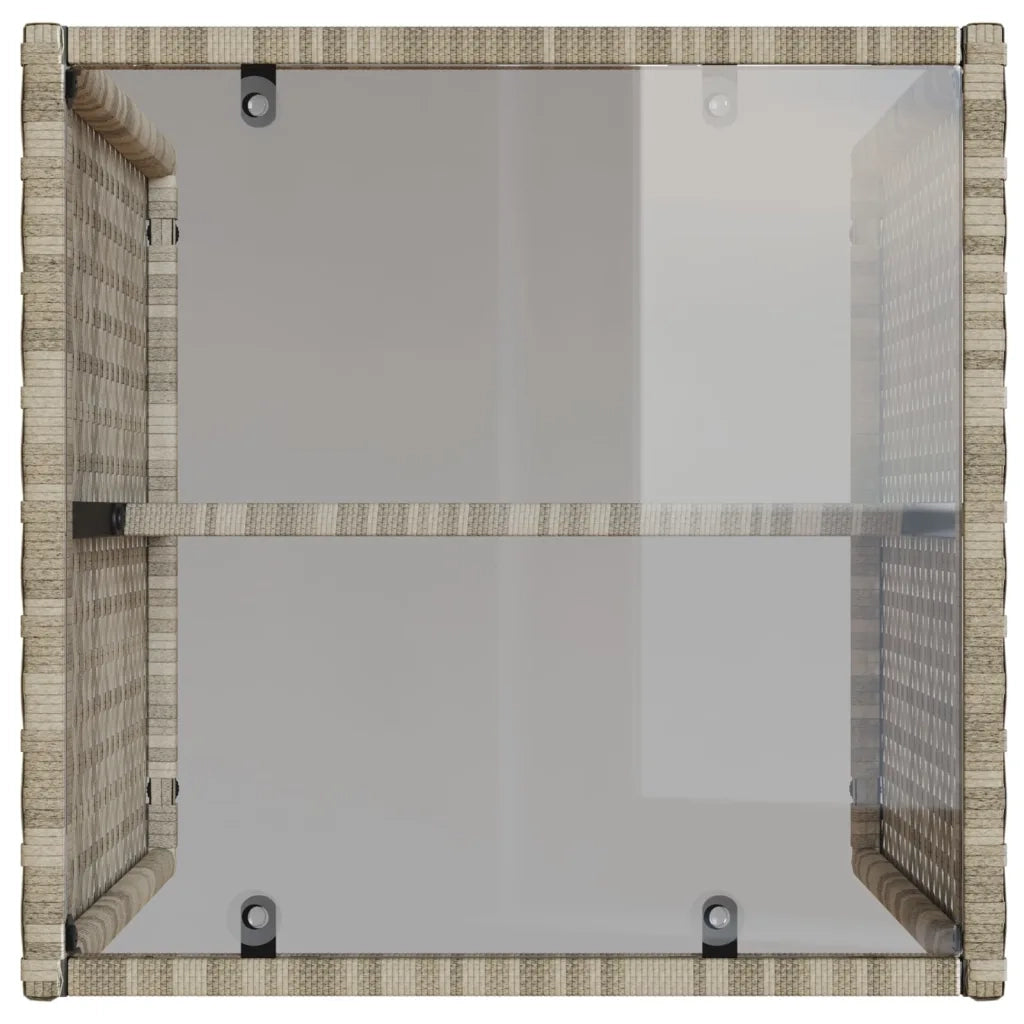 Set Divano da Giardino 4 pz con Cuscini-Sofa da Giardino-Divanetto da esterno Grigio Chiaro Polyrattan 560805