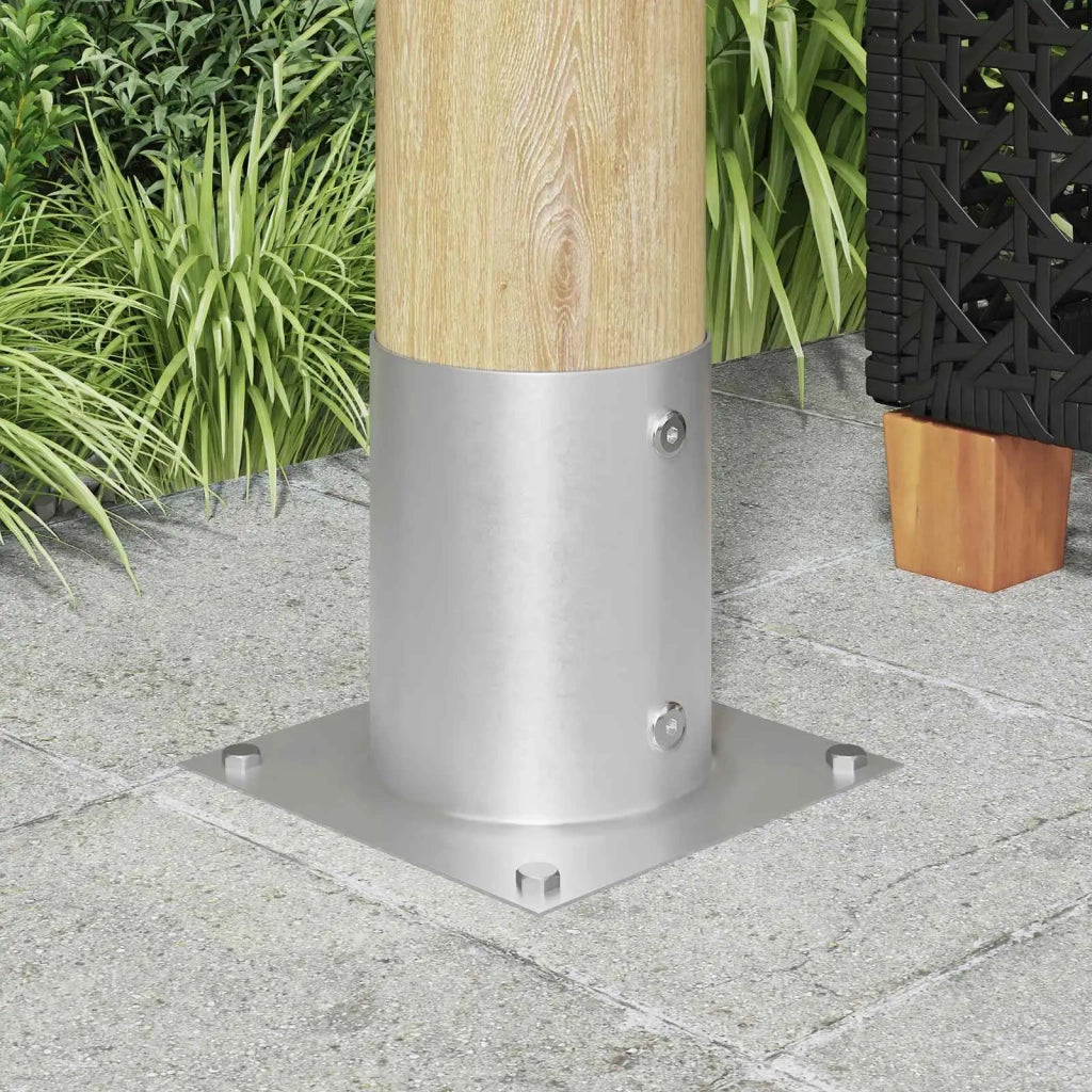 Ancora rotonda per terreno 4 pz Argento 18 x 18 x15 cm Metallo CFW4449845