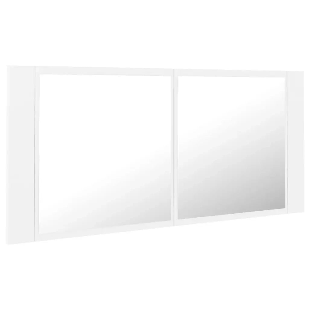 Specchio da Bagno con LED Bianco 100x12x45 cm in Acrilico 804980