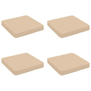 Cuscini per Sedia in 4 Pezzi VUGHT 4 pcs 100% Poliestere Crema 946278