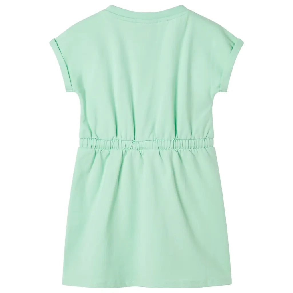 Abito da Bambina con Coulisse Verde Brillante 116 CFW2681077