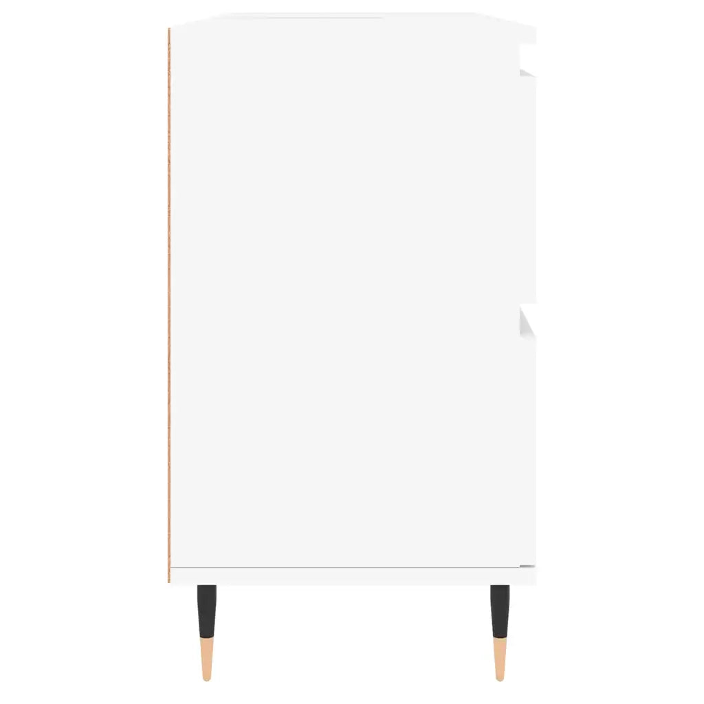 Mobile da Bagno Bianco 80x33x60 cm in Legno Multistrato 831644