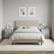 Armadio da Notte 2 pz Grigio Cemento 43 x 34,5 x 47 cm 895722