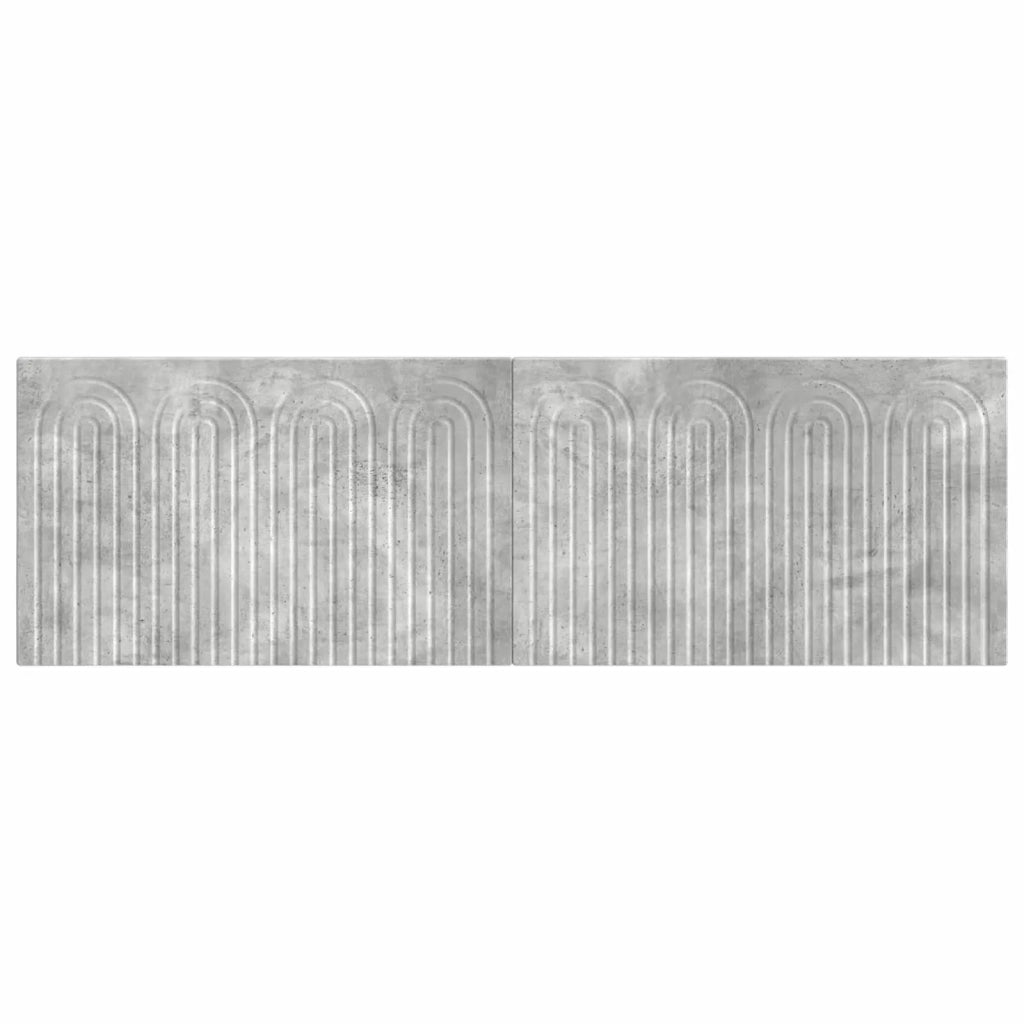 Testiera da Muro ALKMAAR Grigio Cemento Legno ingegnerizzato 896288