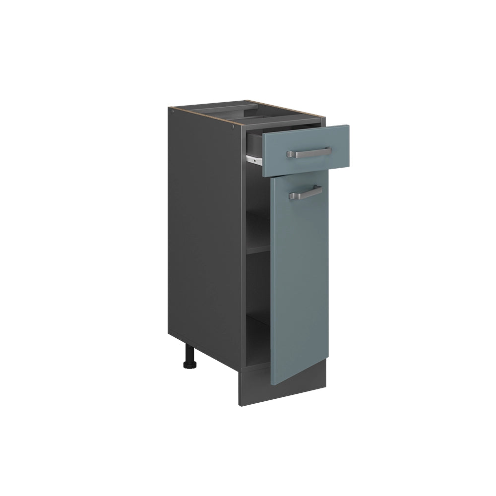 Vicco Mobiletto base per cucina Grigio-blu 30 cm PL Marmo
