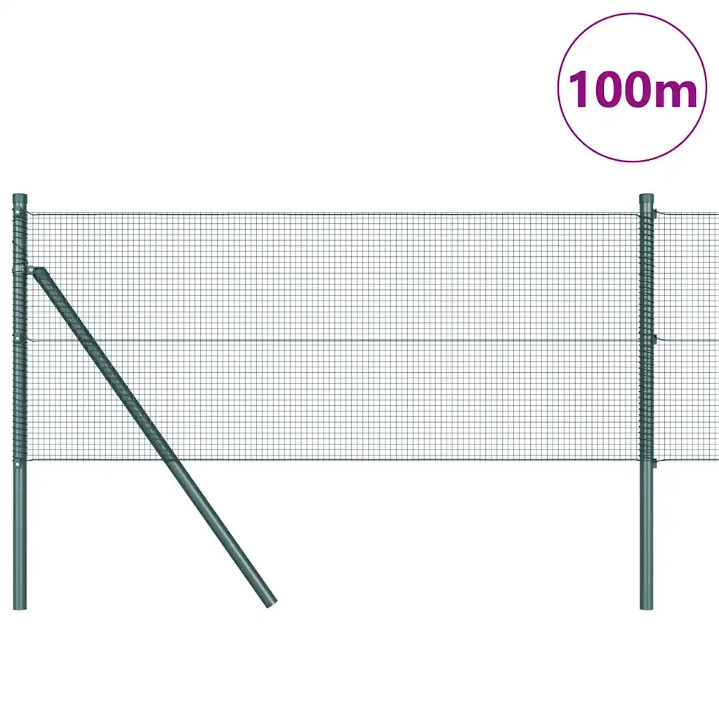 Palo della recinzione Verde 100 x 0,5 m (rete 12 x 12 mm)